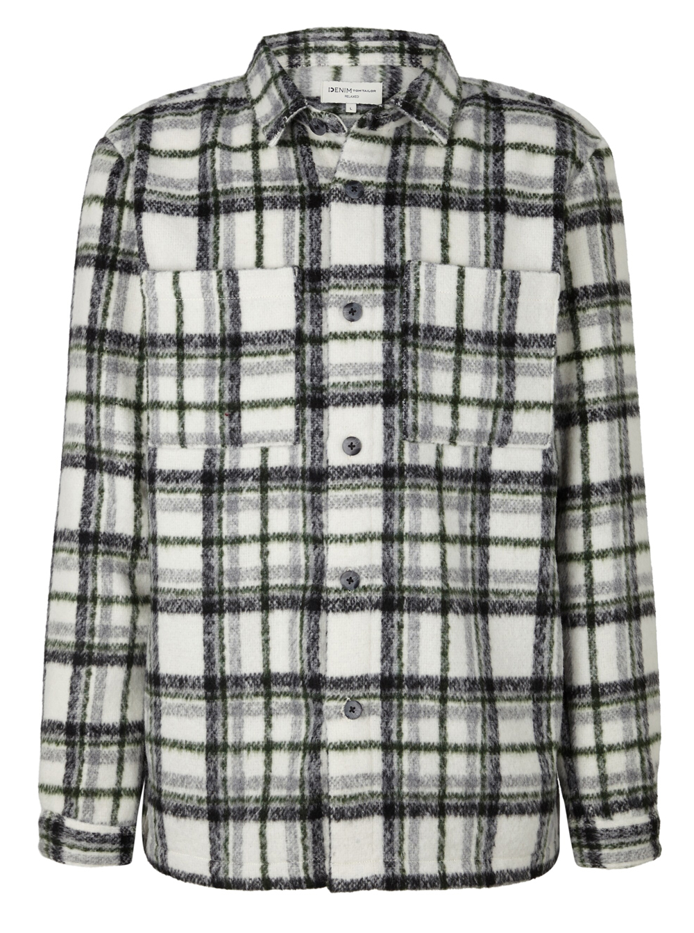 Tom Tailor Denim Overshirt met wollook -1033735