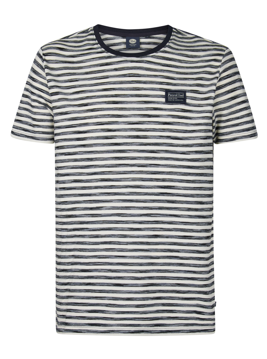 Petrol Industries Gestreept T-shirt Oceanbreezeview - M-1050-TSR674
