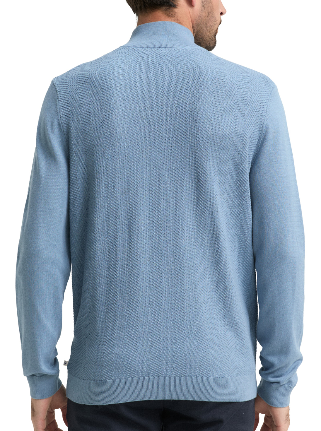 Tom Tailor Knitted Herringbone Troyer - 1048722