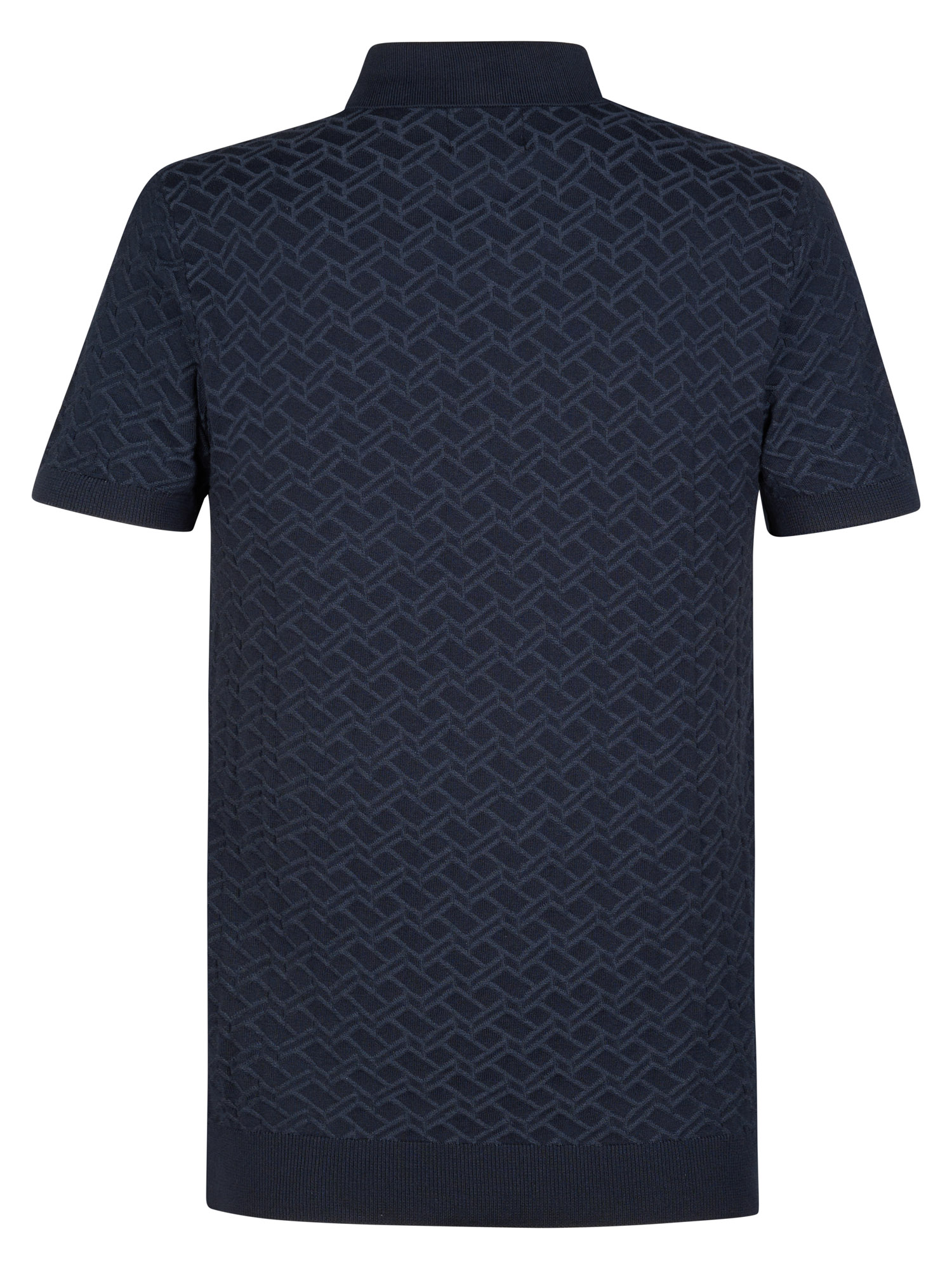 Petrol Industries Navy Blue Knitted Poloshirt - M-1060-KWC206