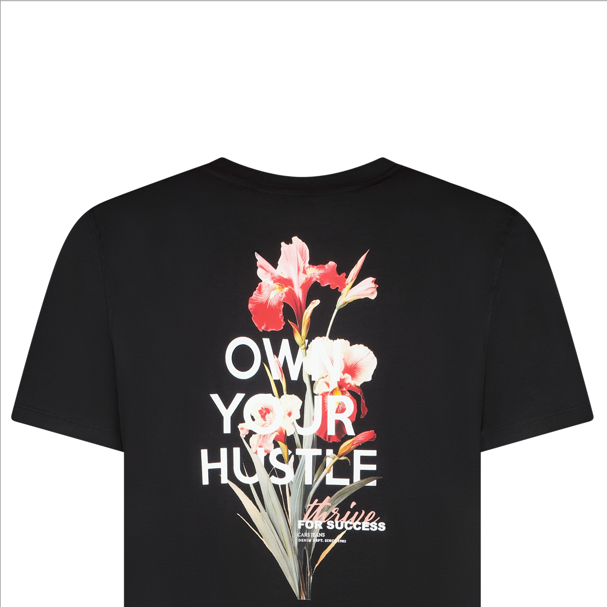 Cars Jeans T-shirt met Backprint - Cloy TS Black