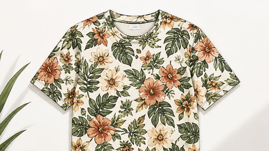 Gebloemde T-shirts heren