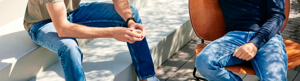 Regular of slim fit jeans heren
