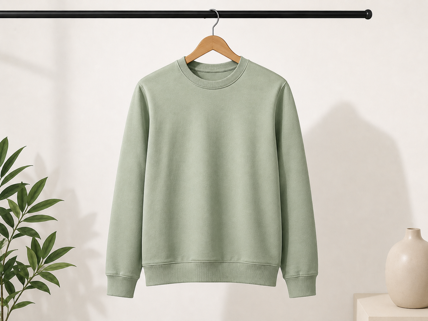 Ronde hals sweater heren