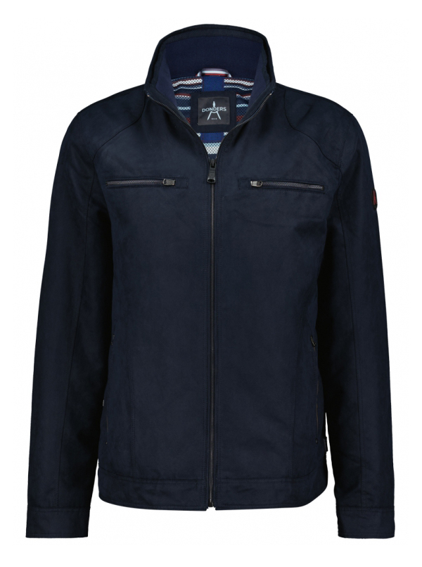 Donders 1860 Donkerblauwe Voorjaarsjas - 21788