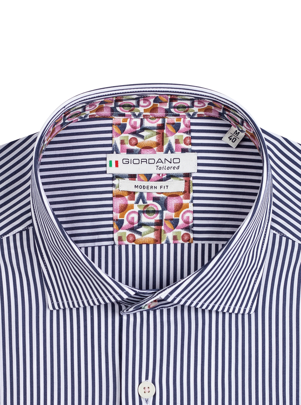 Giordano Gestreept Lange mouw Overhemd - 317809