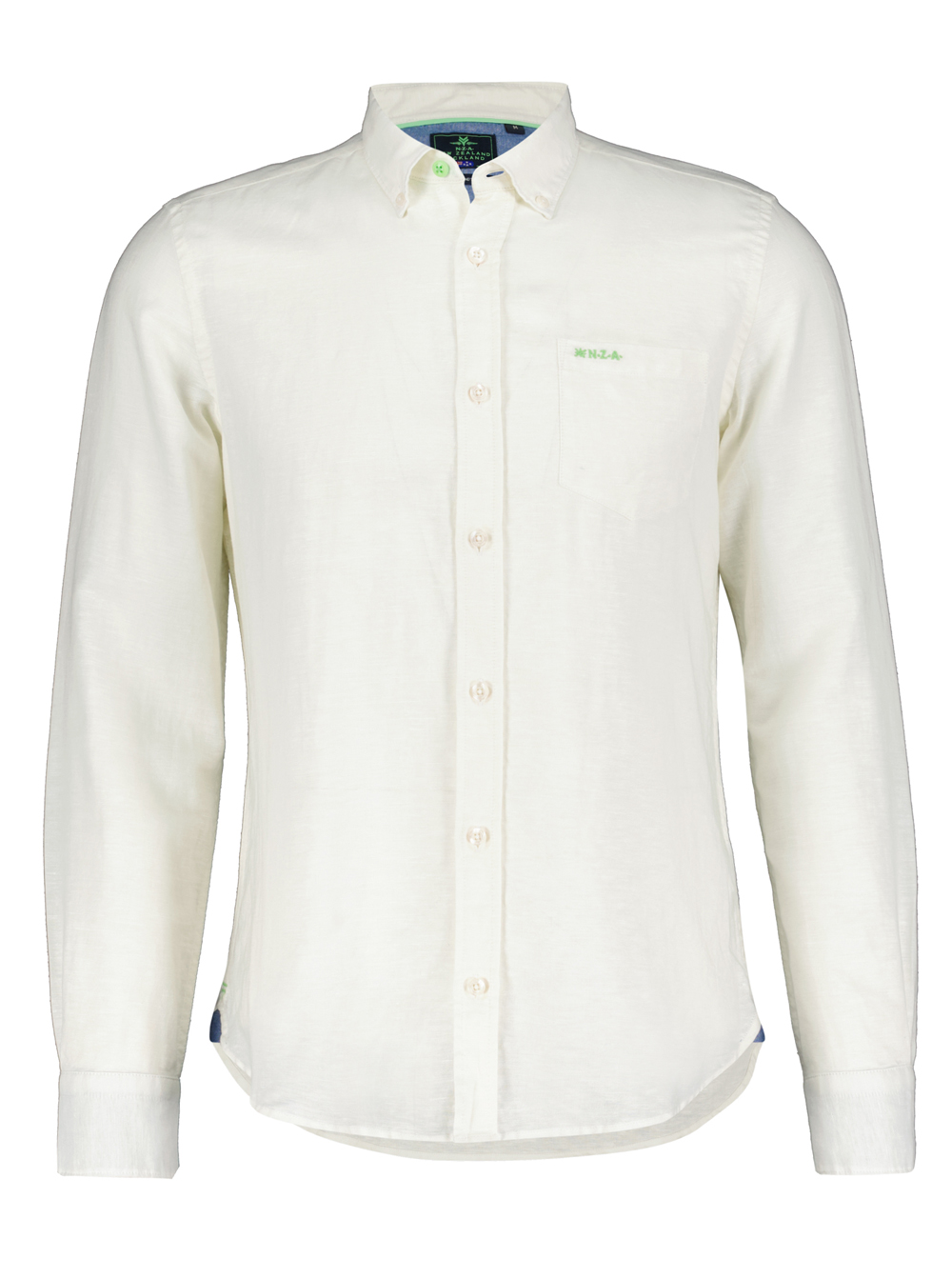 NZA Effen Ecru Linnen Shirt - 23CN506 Tuai