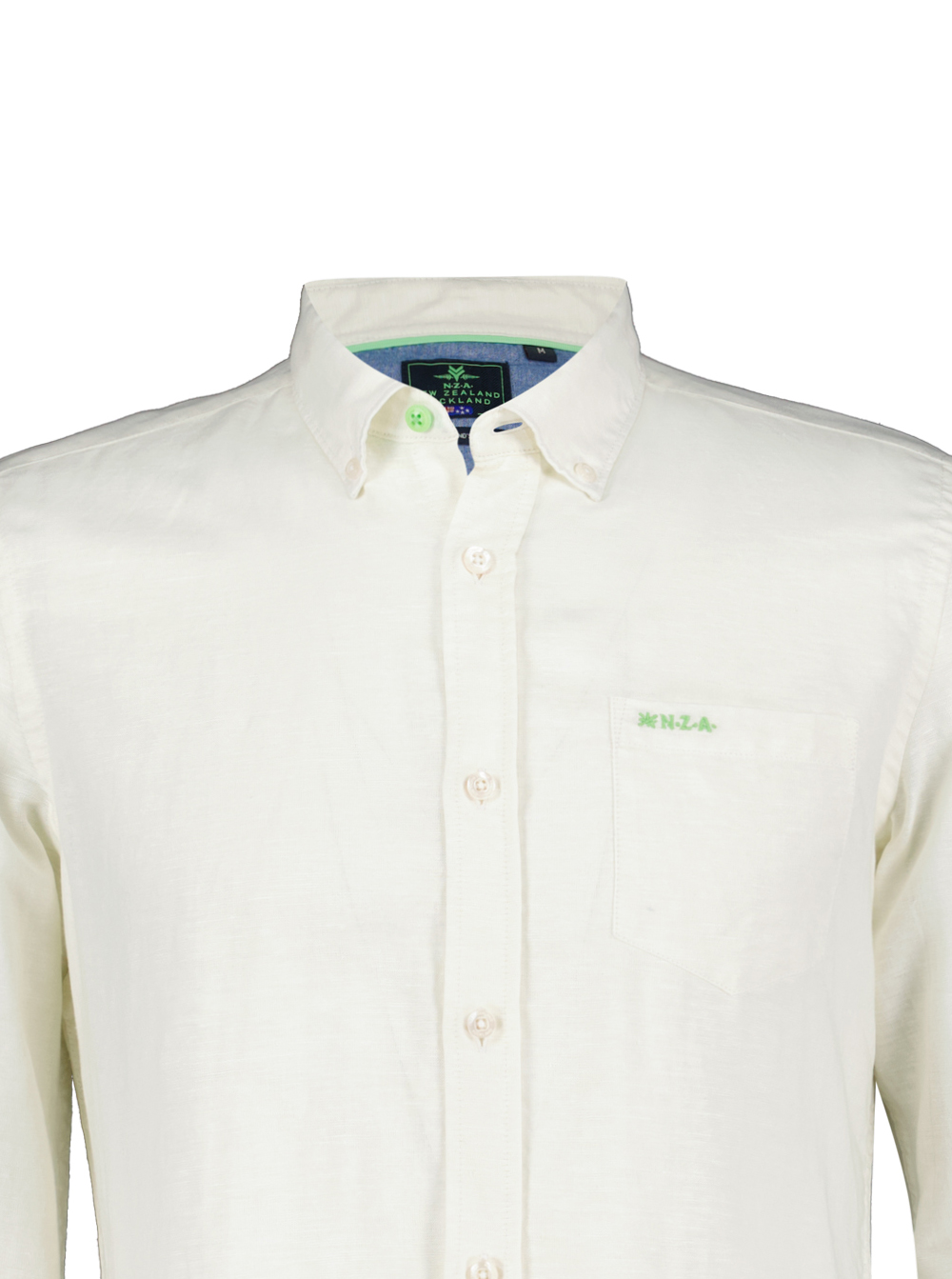 NZA Effen Ecru Linnen Shirt - 23CN506 Tuai