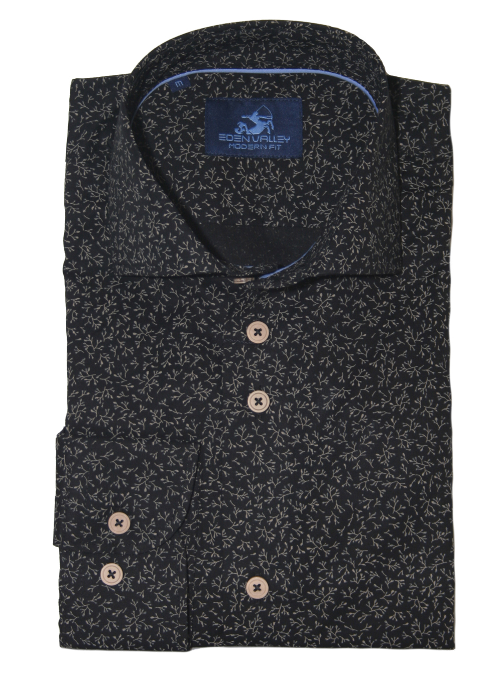 Eden Valley Zwart Overhemd met print - 514773