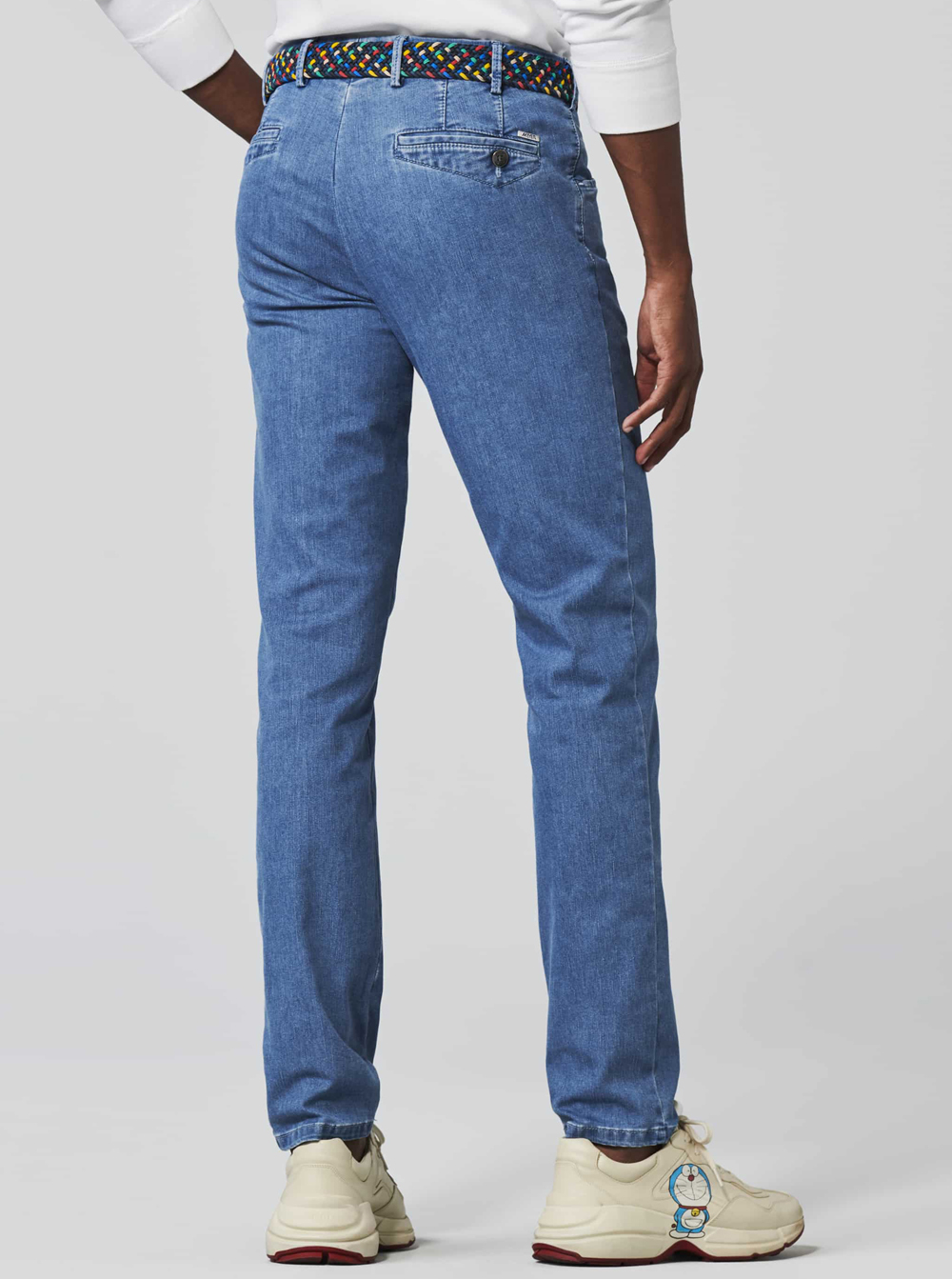 Meyer Blauwe Denim Zomerjeans - Dublin-1-4122