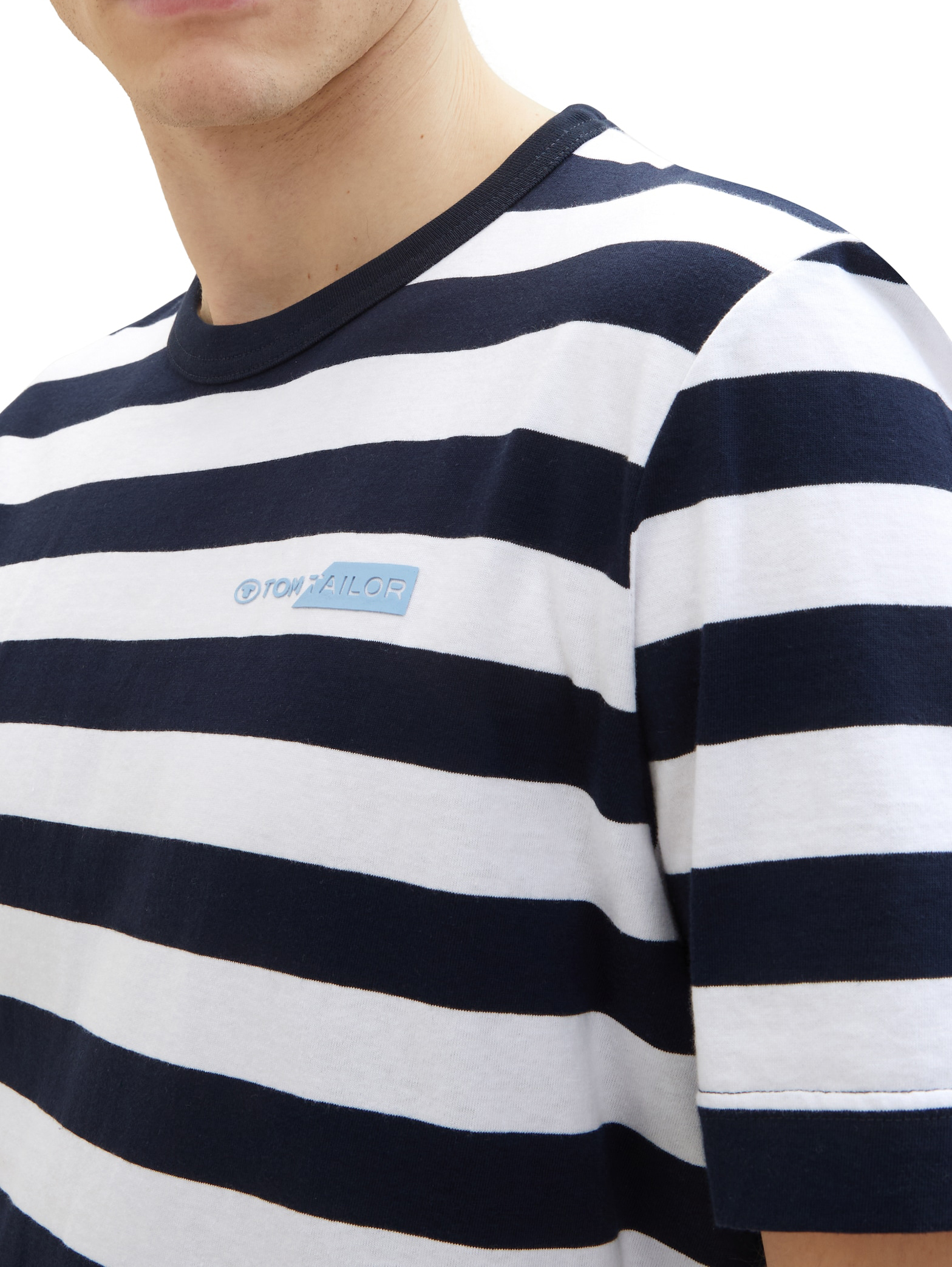 Tom Tailor Gestreept T-shirt ronde hals - 1040900