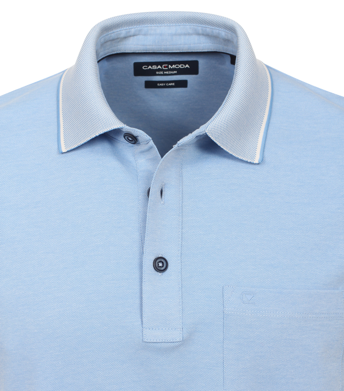 Casa Moda Poloshirt met borstzakje - 993106500