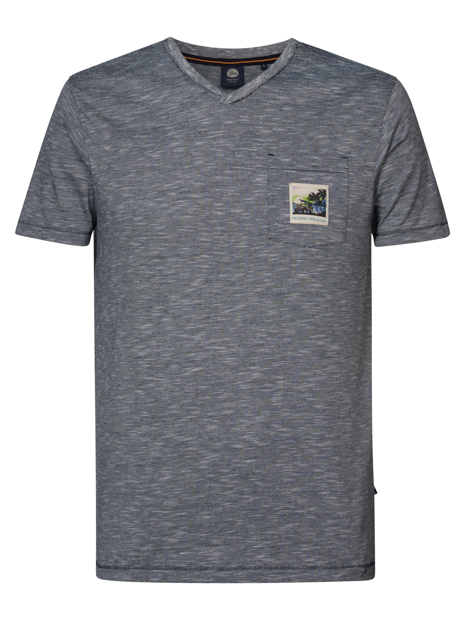 Petrol Ind. V-hals T-shirt - M-1040-TSV691