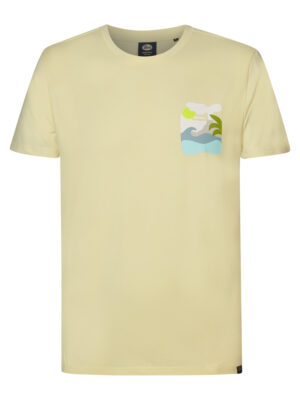 Petrol Industries Geel Heren T-shirt ronde hals - M-1040-TSR638