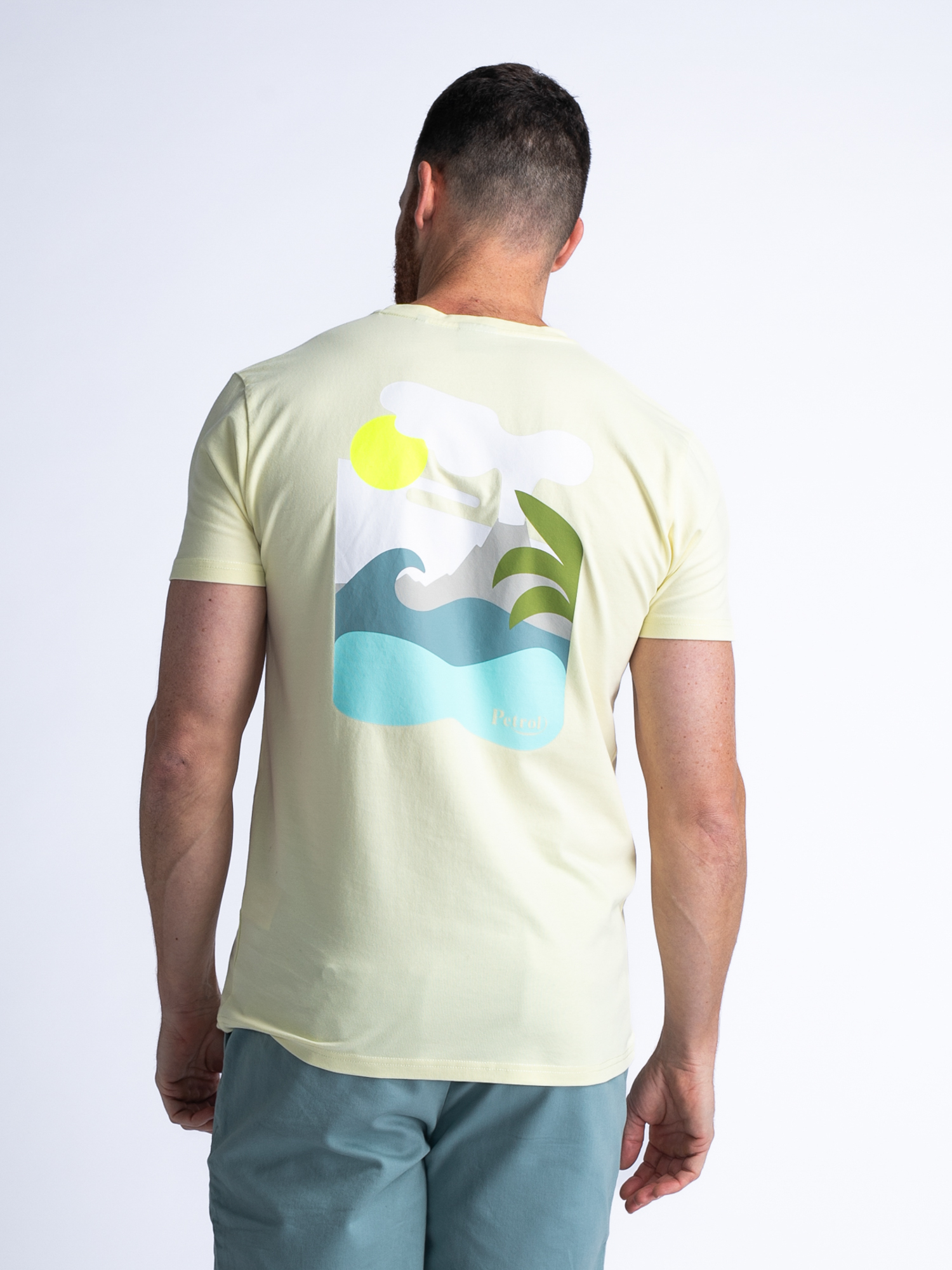 Petrol Industries Geel Heren T-shirt ronde hals - M-1040-TSR638