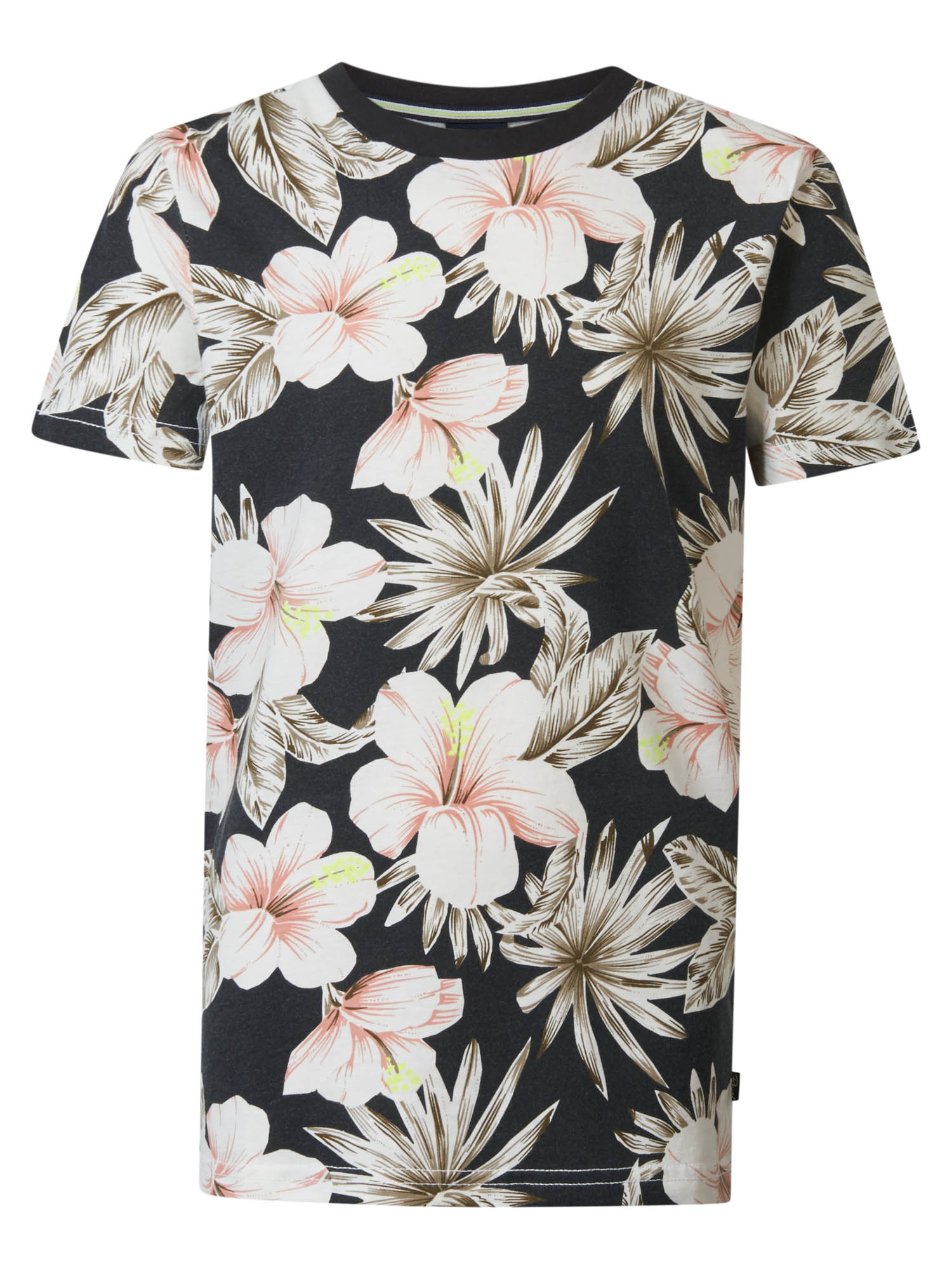 Petrol Ind. Gebloemd T-shirt Heren - M-1040-TSR655