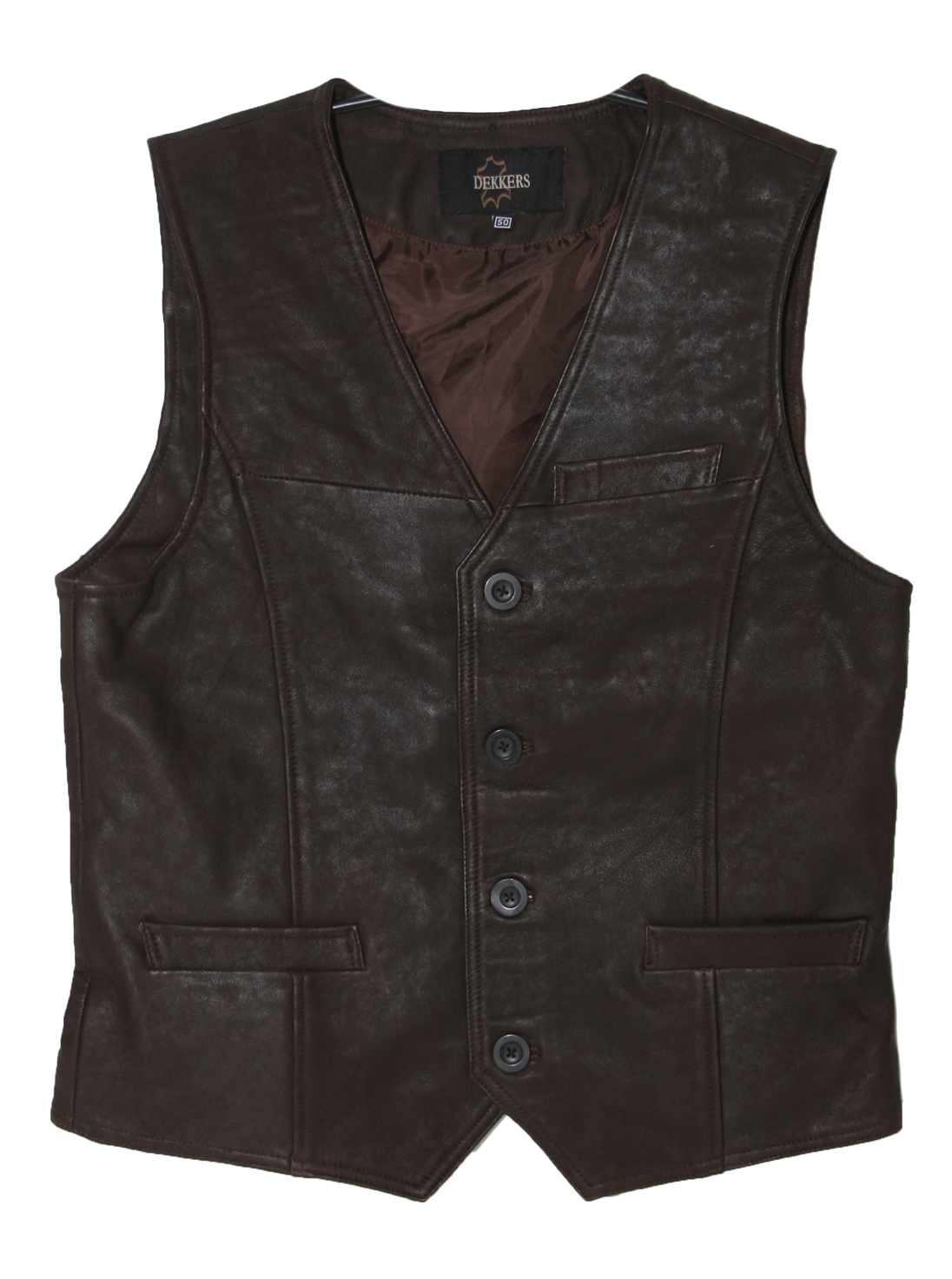 Dekkers Leder Gilet - Mens-vest-sheep