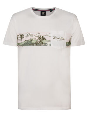 Petrol T-shirt Heren - M-1040-TSR667