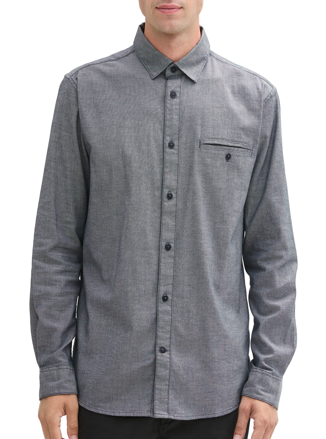 Tom Tailor Shirt met Fijne Structuur - 1043804