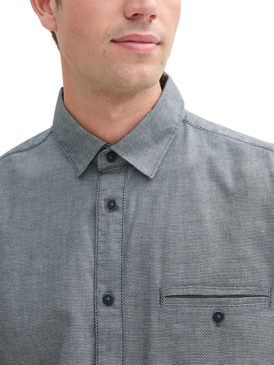 Tom Tailor Shirt met Fijne Structuur - 1043804