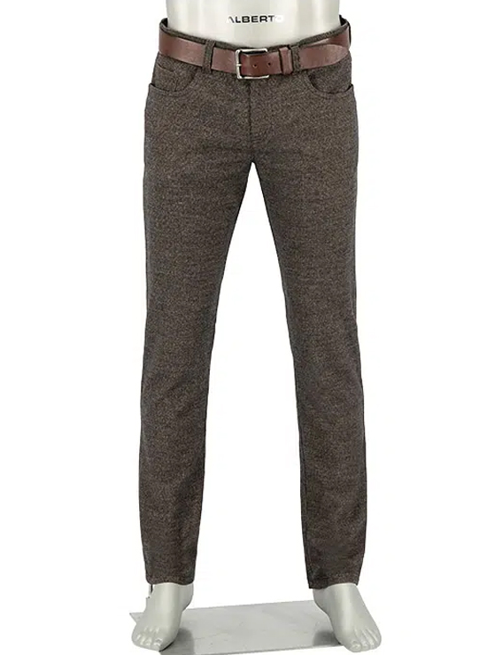 Alberto Fancy Wol Look 5-pocket - 8577-1255-Pipe