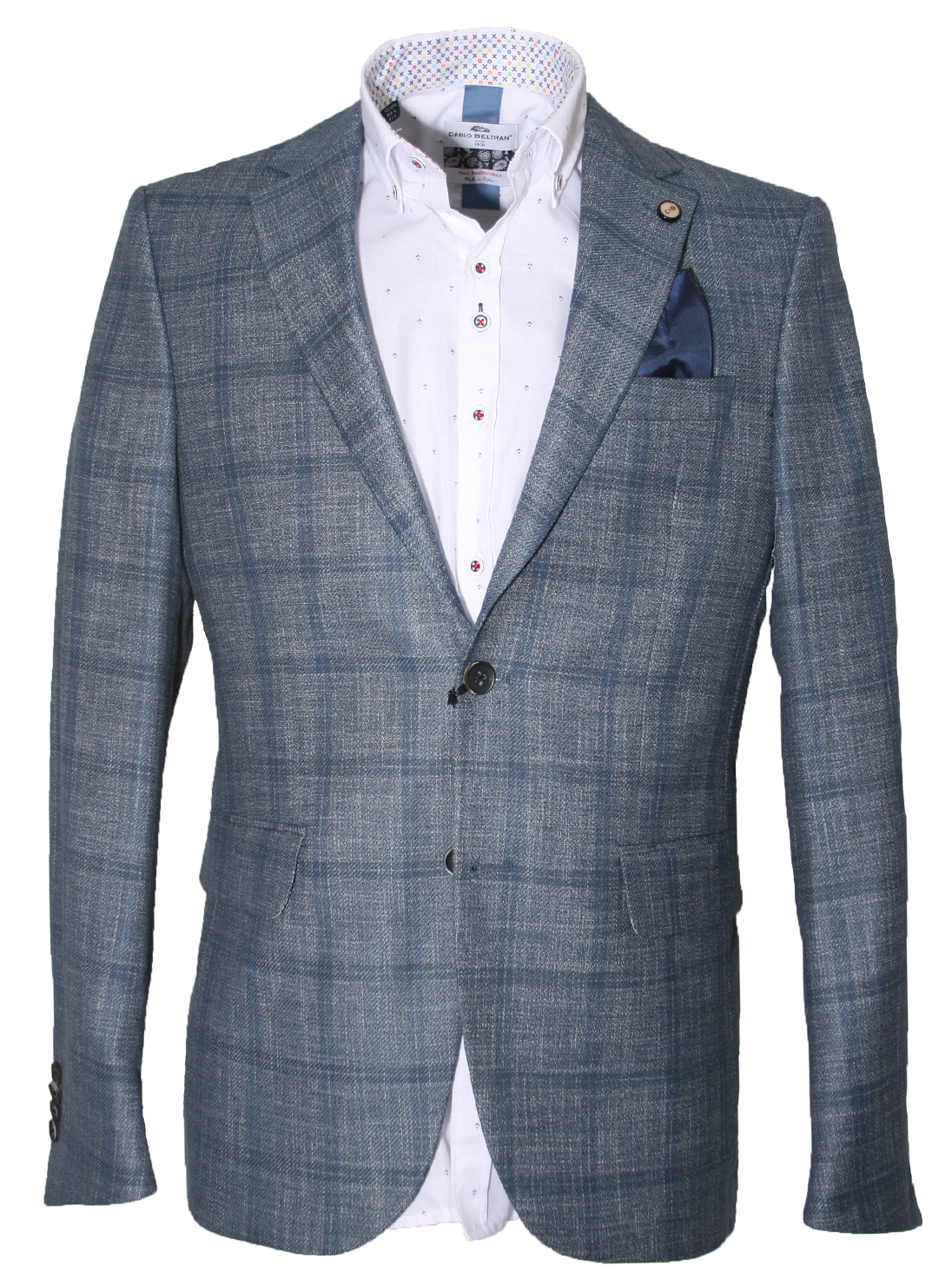 Carter & Davis Heren Geruit Colbert - 2628-1423