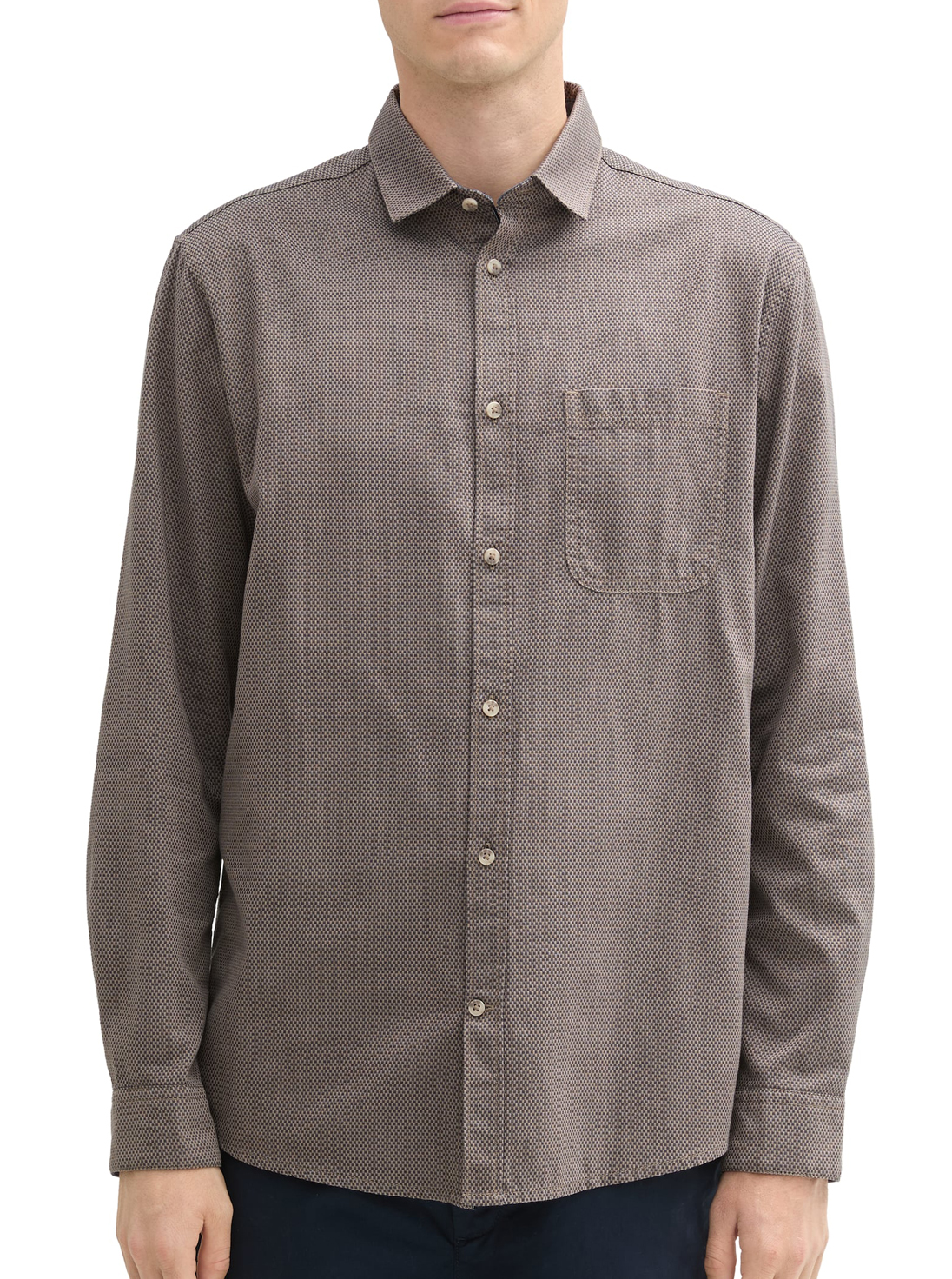 Tom Tailor Shirt Lange mouw Heren - 1042642.XX.10