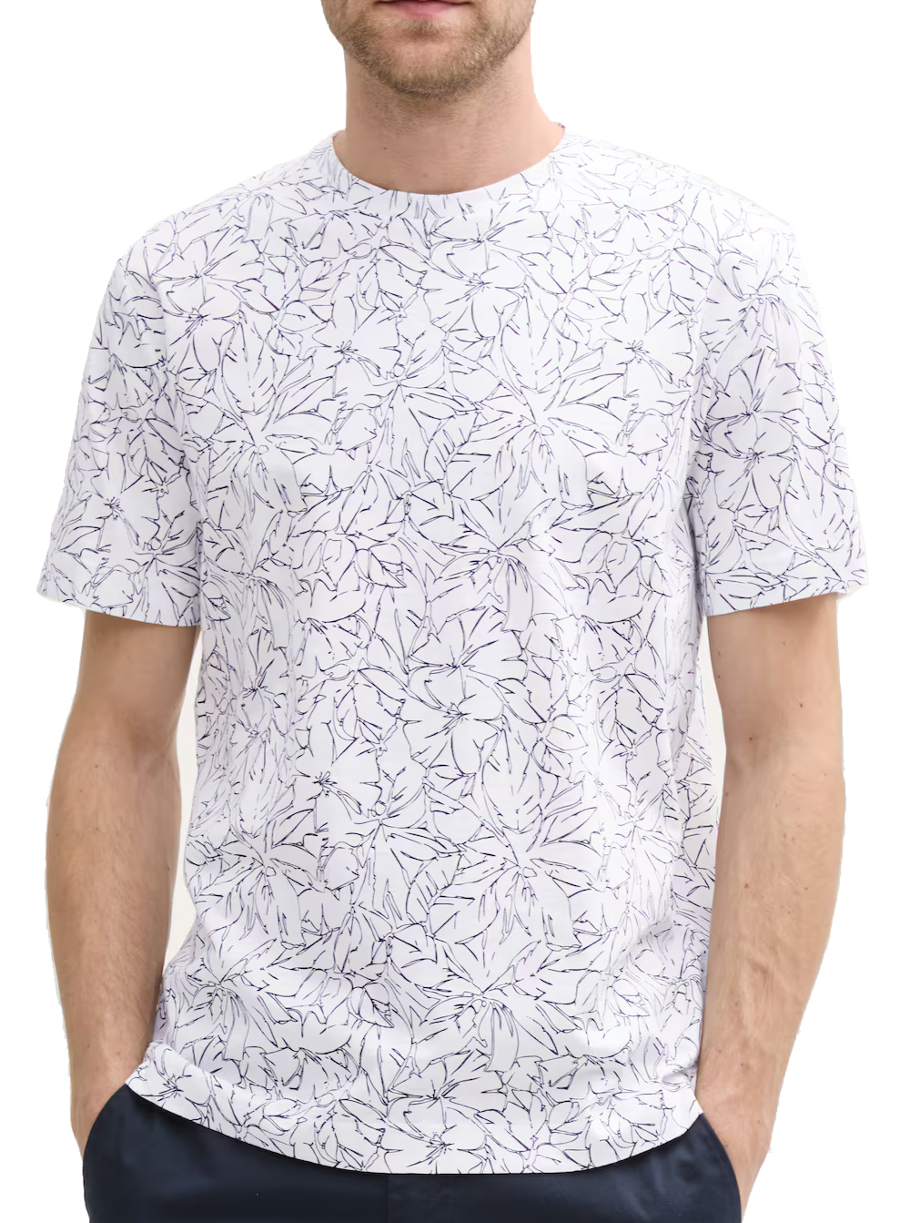 Tom Tailor Heren T-shirt met Print - 1045713