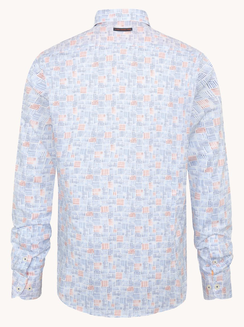 A Fish Named Fred Shirt Watercolor Stripes - 31.006