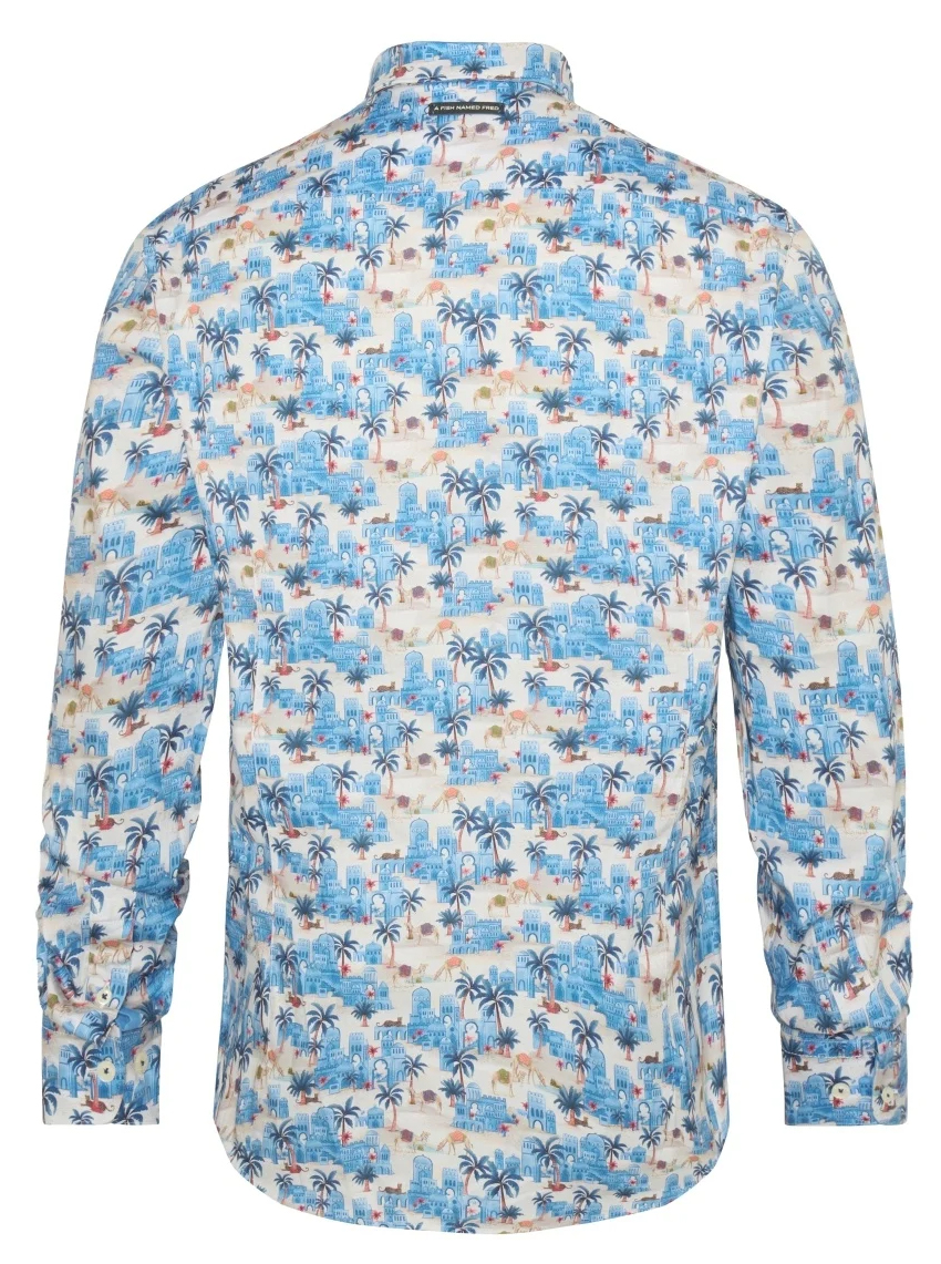 A Fish Named Fred Shirt Oasis Lange mouw - 31.012