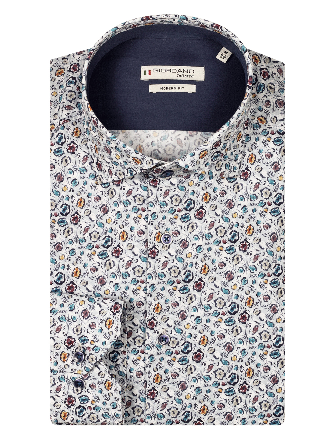 Giordano Tailored Gebloemd Overhemd Lange mouw - 517854