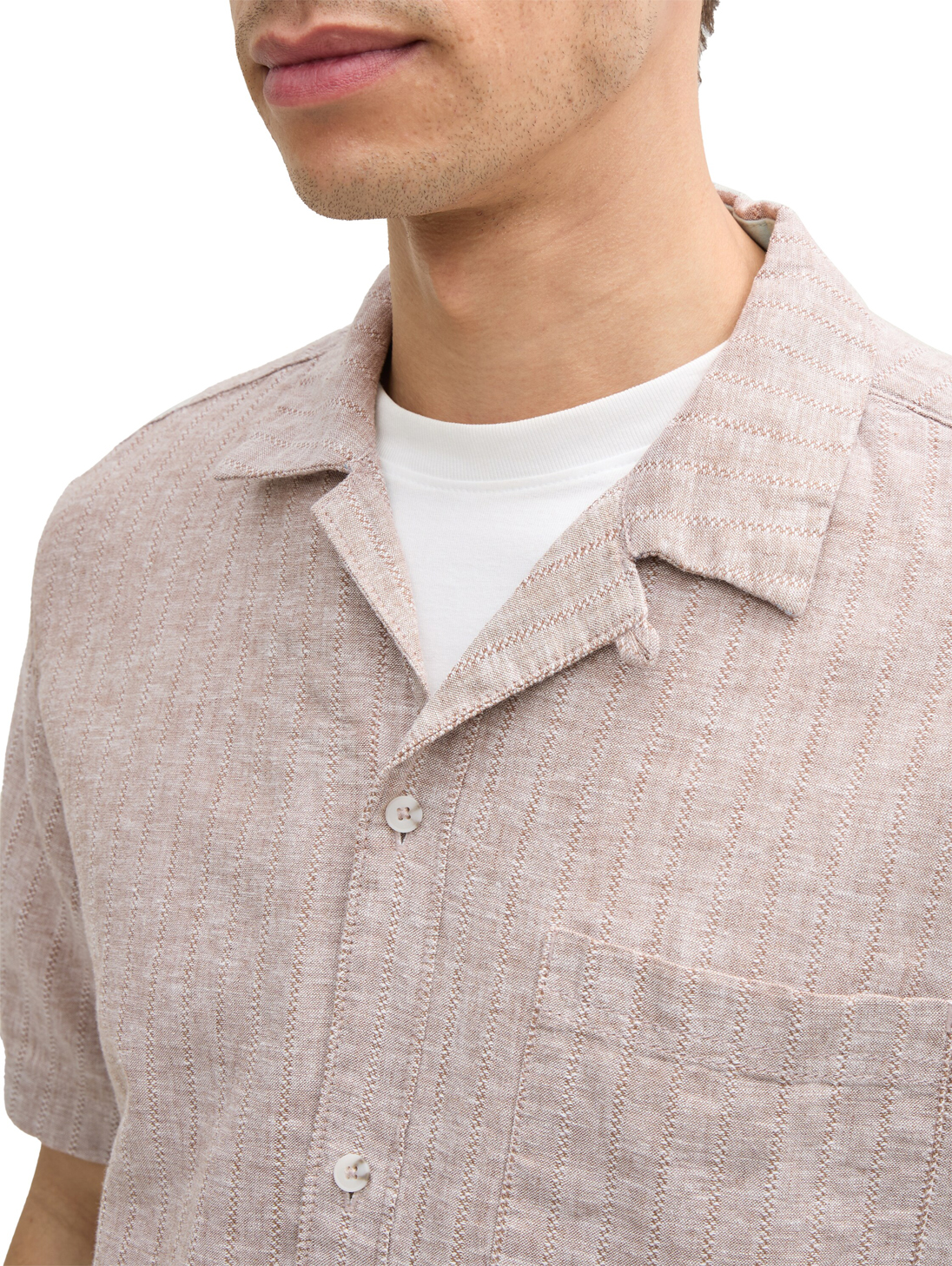Tom Tailor Linnen-katoen Shirt - 1045106.XX.10