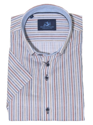 Eden Valley Gestreept Modern fit Overhemd Korte mouw - 216119.98