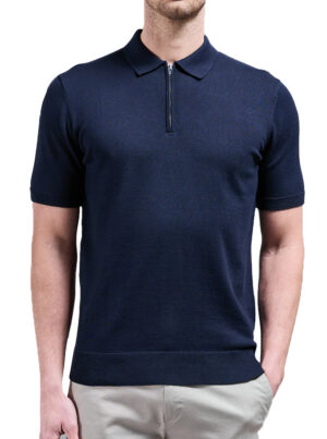 Consenso Dun Gebreid Poloshirt - 2162-125
