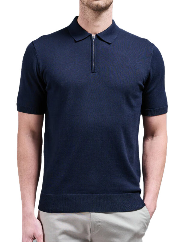 Consenso Dun Gebreid Poloshirt - 2162-125