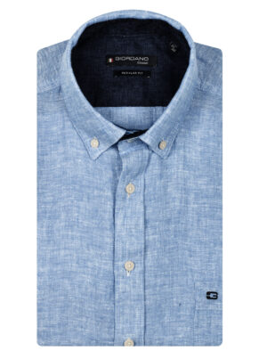 Giordano Effen Linnen Korte mouw Overhemd - 516009