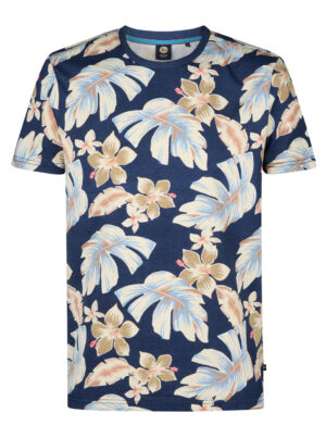 Petrol Industries Gebloemd T-shirt Heren - M-1050-TSR655