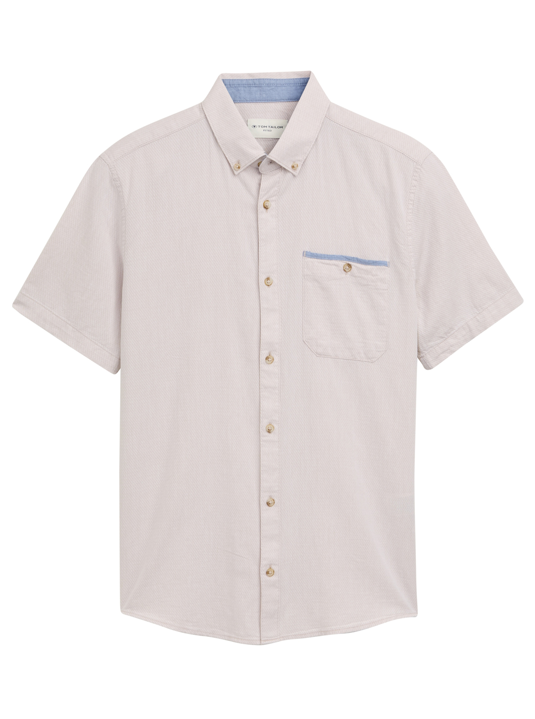 Tom Tailor Fitted Effen Shirt - 1046086.XX.10