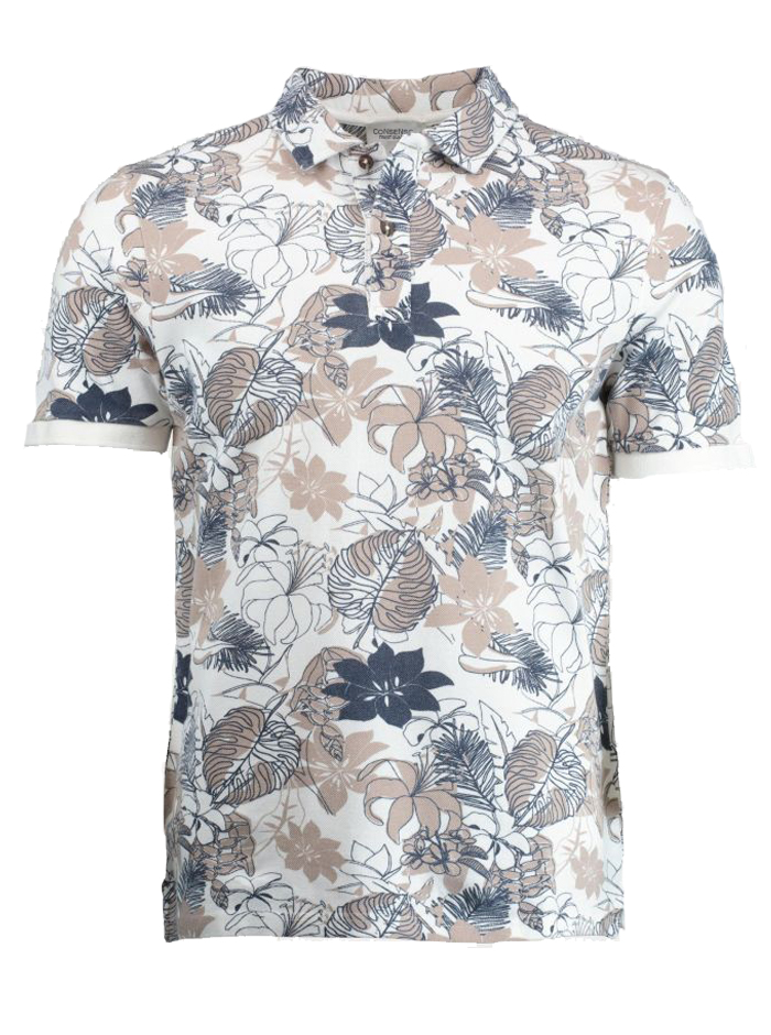 Consenso Gebloemd Poloshirt Korte mouw - 2822-425