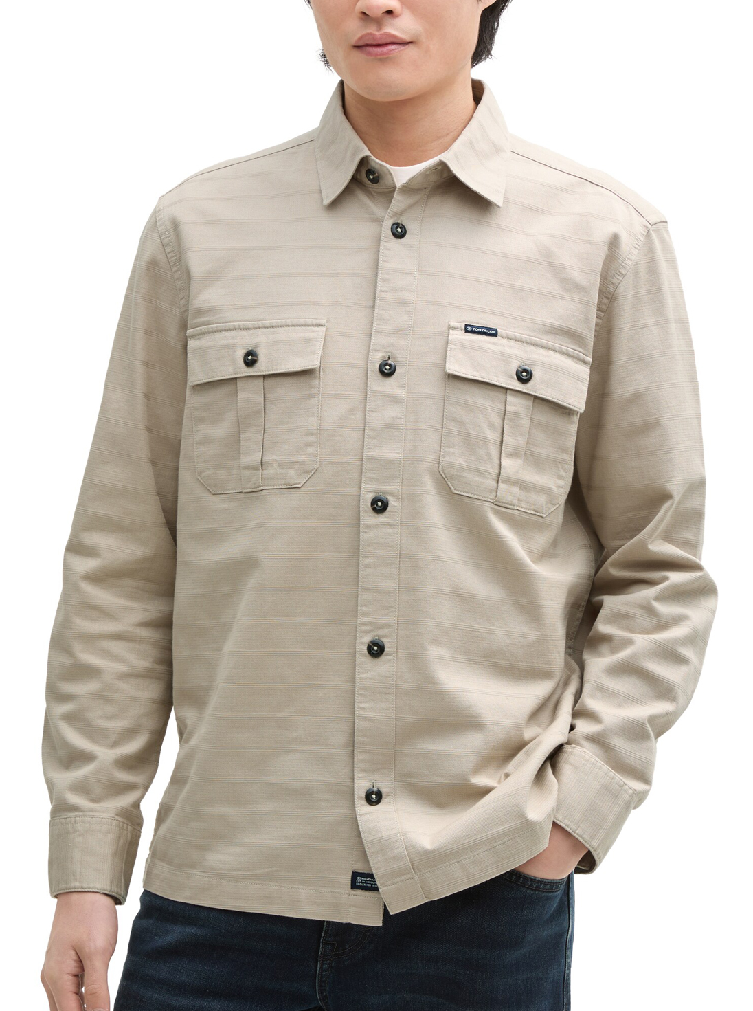Tom Tailor Casual Beige Overshirt - 1046082