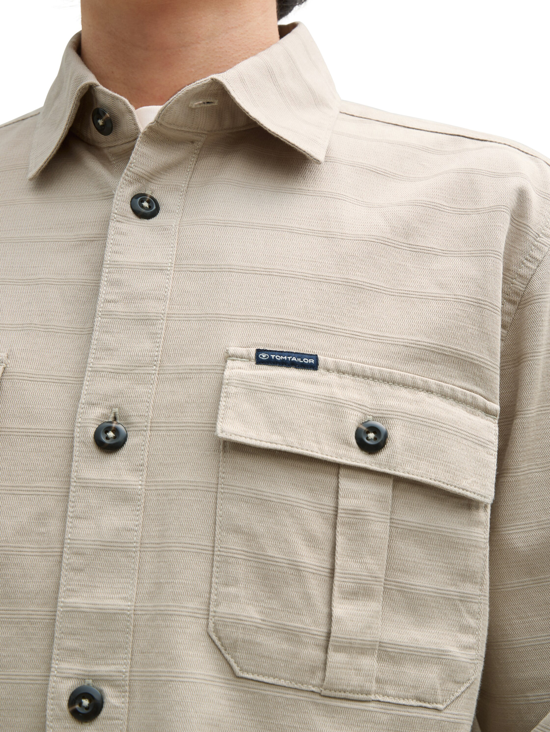 Tom Tailor Casual Beige Overshirt - 1046082