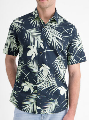 LERROS Korte mouw Gebloemd Shirt - 2562043