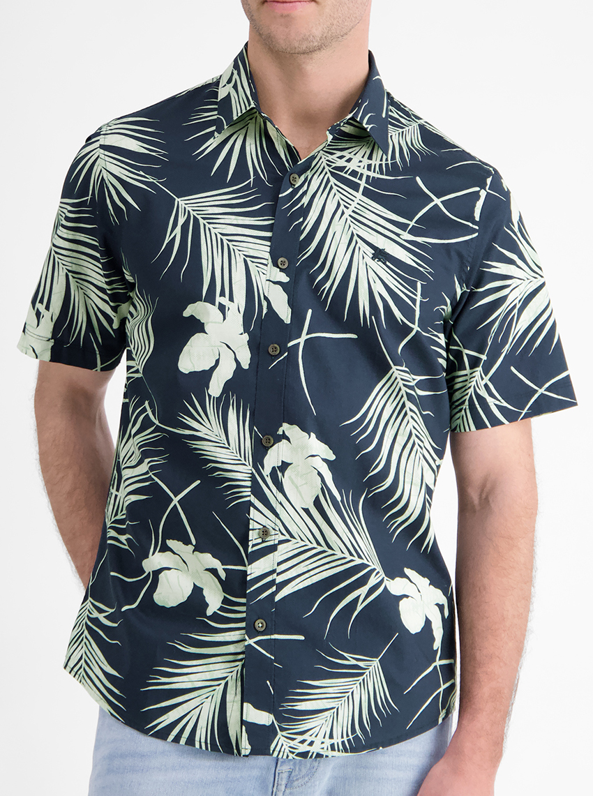 LERROS Korte mouw Gebloemd Shirt - 2562043