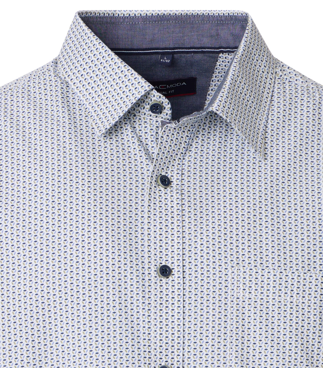 Casa Moda Minimal Print Shirt - 454484600