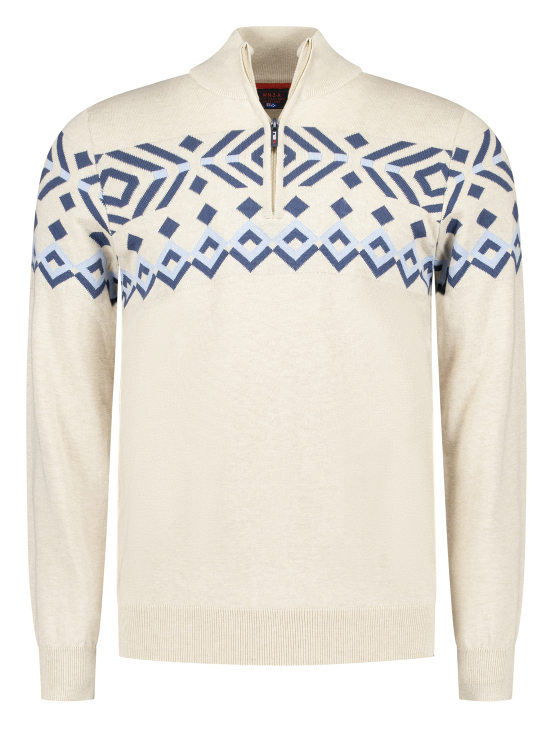 NZA Beige Heren Trui met Kraag - 25GN481
