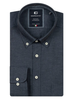 Giordano Casual Effen Donkerblauw Overhemd - 527005