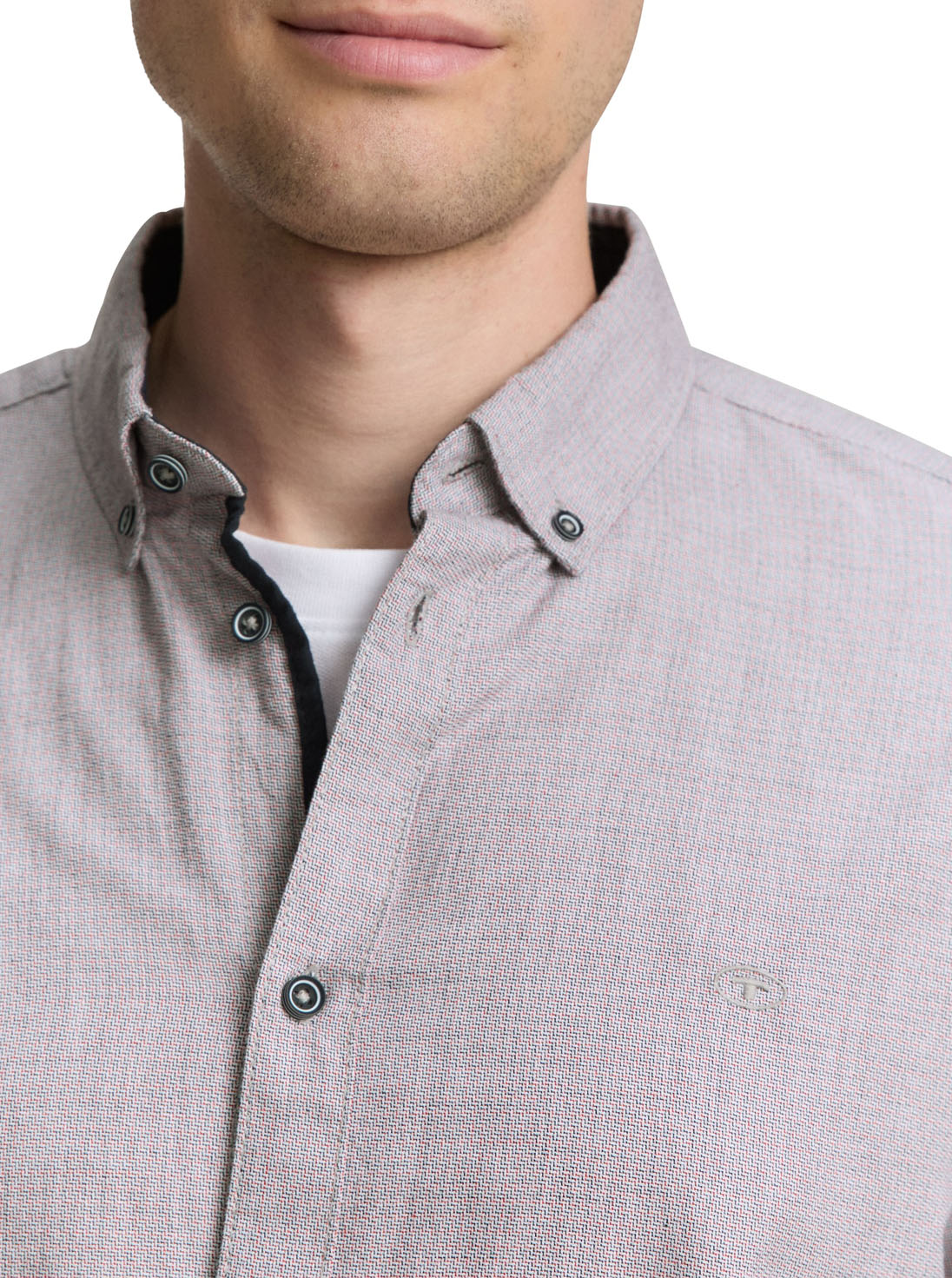Tom Tailor Gemeleerd Heren Overhemd - 1047326