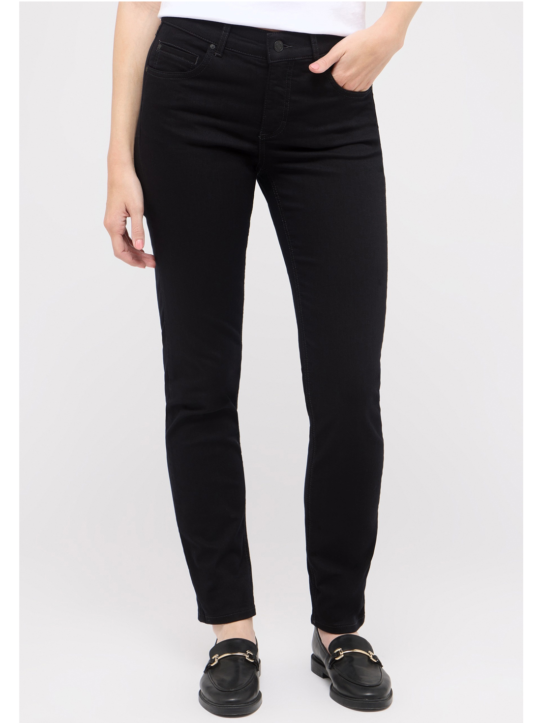 Angels Zwarte Dames Stretch Jeans - Cici-519-3400