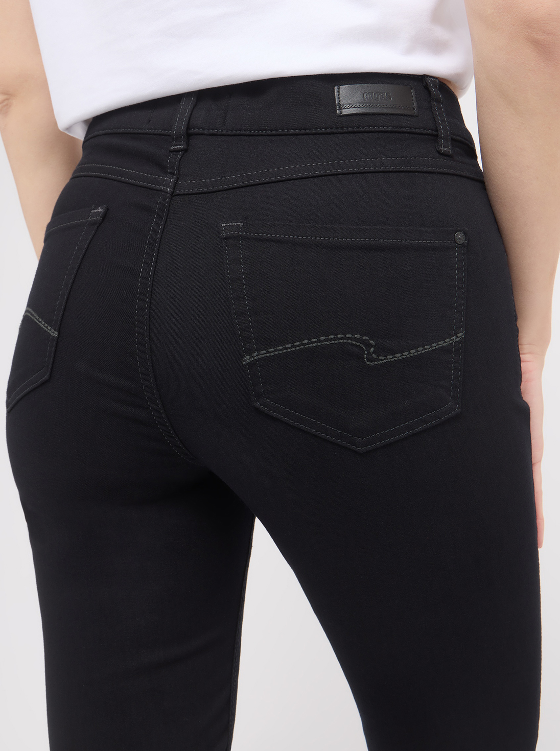 Angels Zwarte Dames Stretch Jeans - Cici-519-3400
