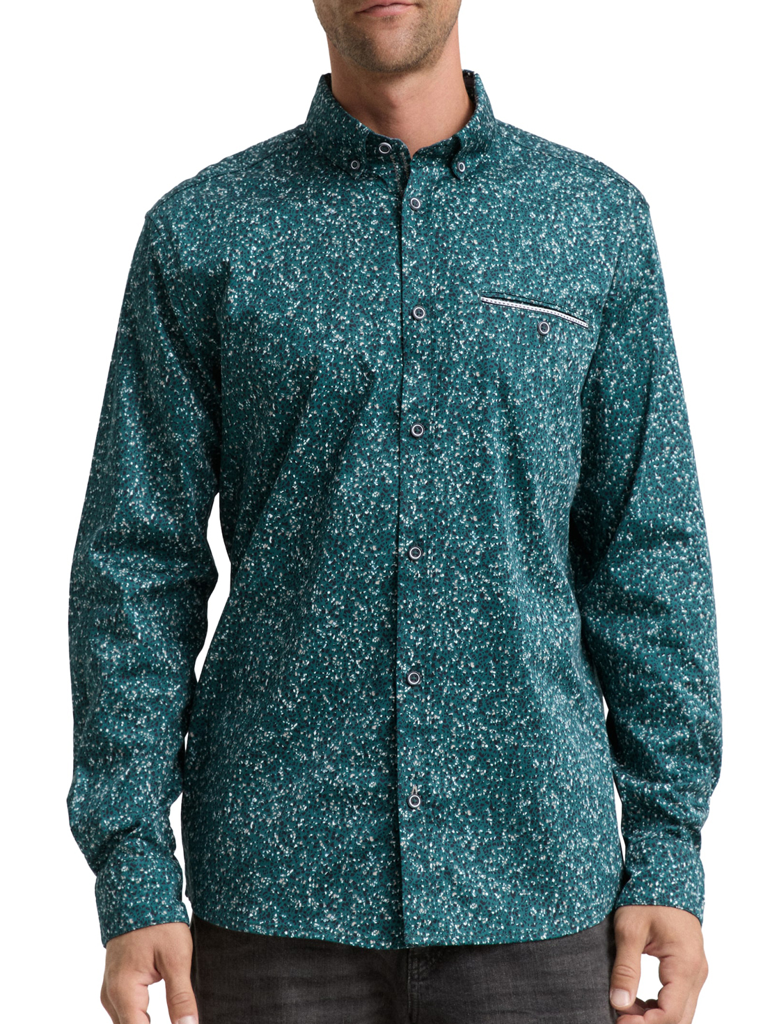 Tom Tailor Printed Stretch Shirt - 1047340.XX.10